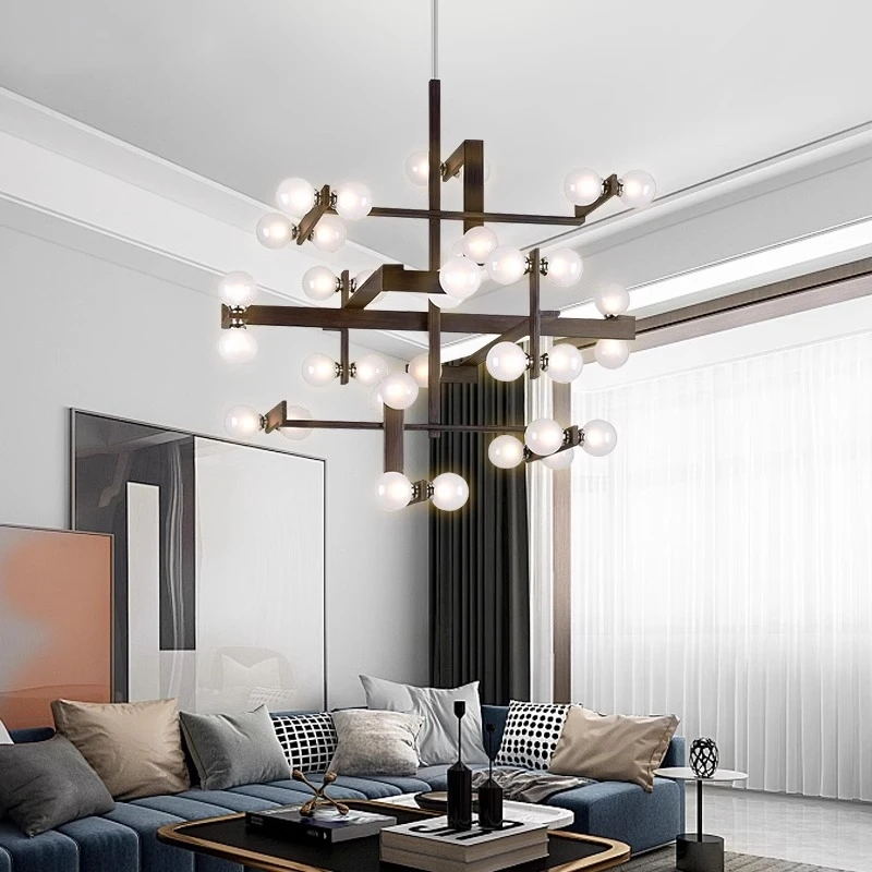 Постмодернистская роскошная люстра для гостиной дизайнерская модель комнаты