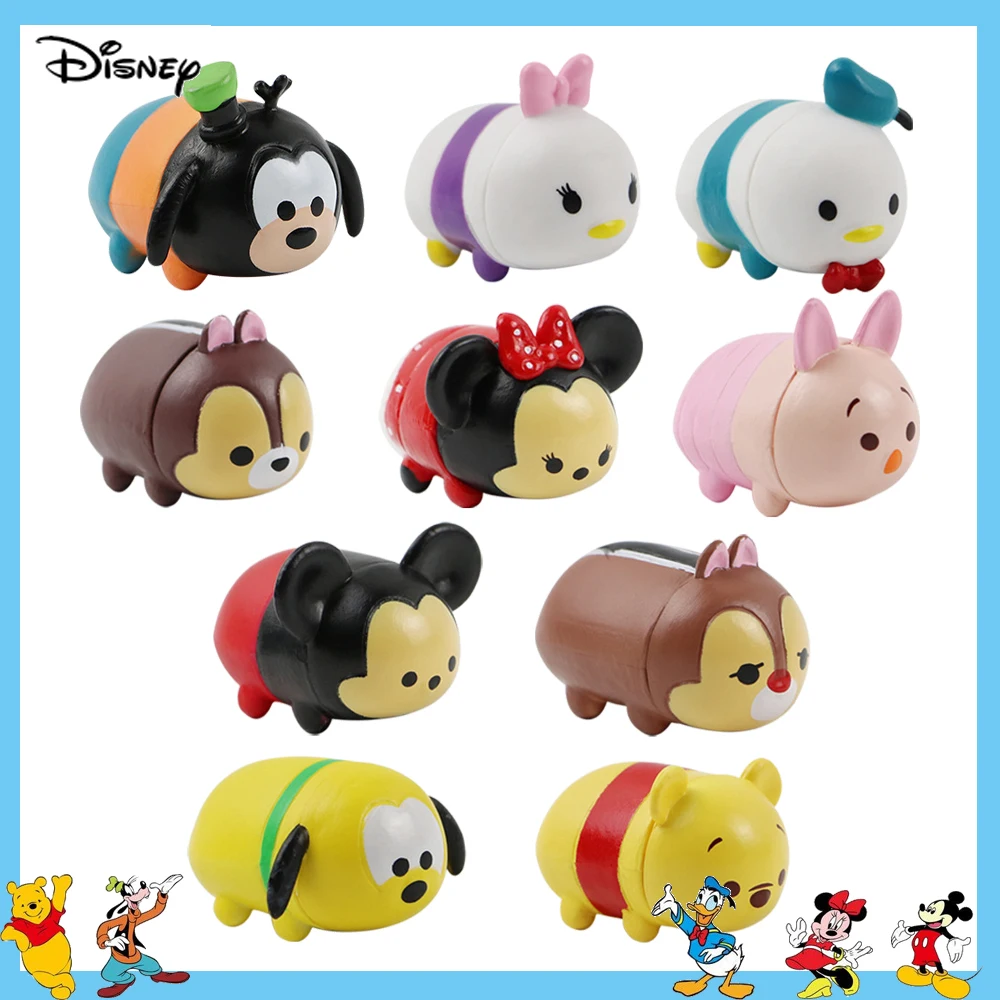 

10Pcs/ Set Disney Cartoon Minnie Mickey Mouse Figures Doll Toys Winnie The Pooh Donald Duck Daisy Cake Decoration Birthday Gifts