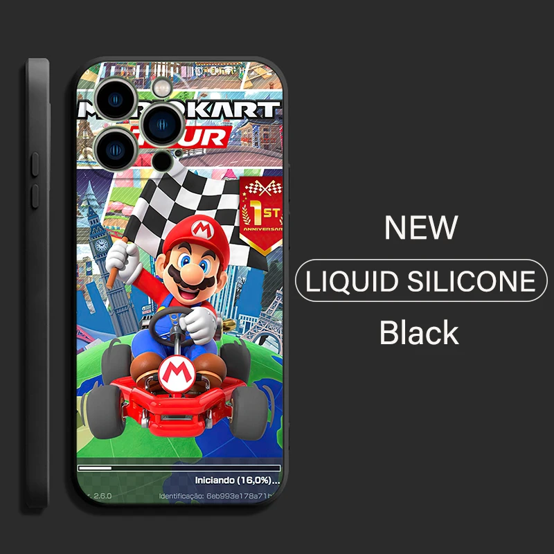 super mario phone case for funda iphone 13 11 pro max 12 mini x xr xs max 6 6s 7 8 plus back carcasa soft coque celular free global shipping