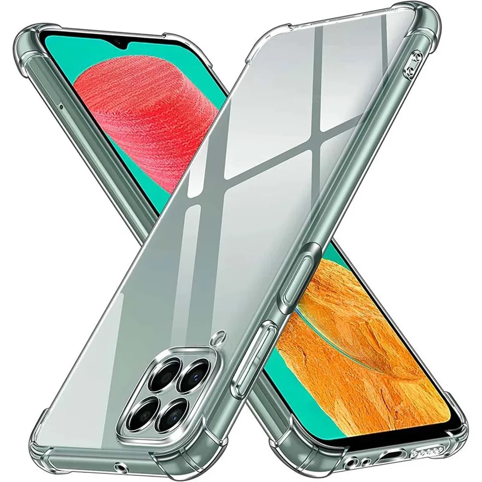 Прозрачный чехол для Samsung Galaxy M33 5G M53 M52, Прозрачный ударопрочный чехол из мягкого ТПУ для телефона Samsung M23 M13 5G M32 M12