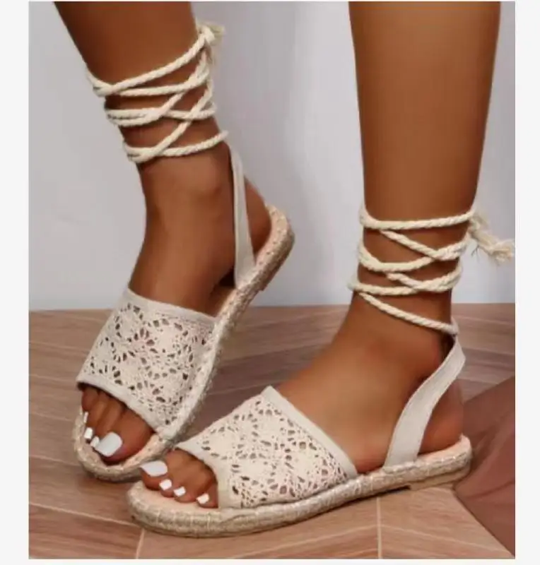 

Fisherman Shoes For Women Summer Weaves Platform Gladiator Sandals Mixed Colors Flat Designer Shoes