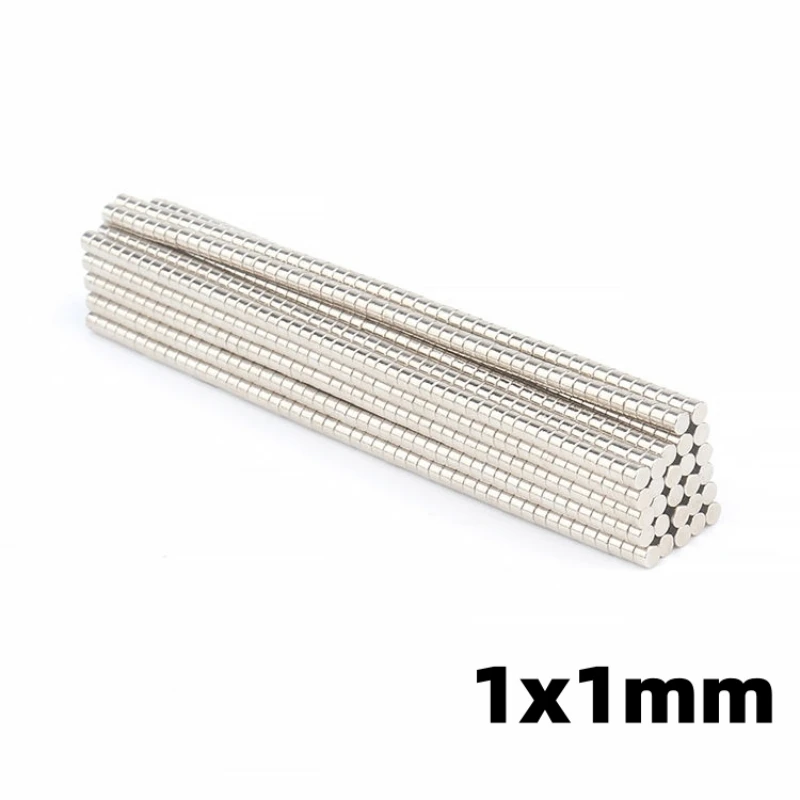 

Small Strong Ndfeb Magnet 1x1mm Mini Rare Earth Permanent Magnetic Materials Widely Use 1mm*1mmRound Permanent Neodymium Magnets