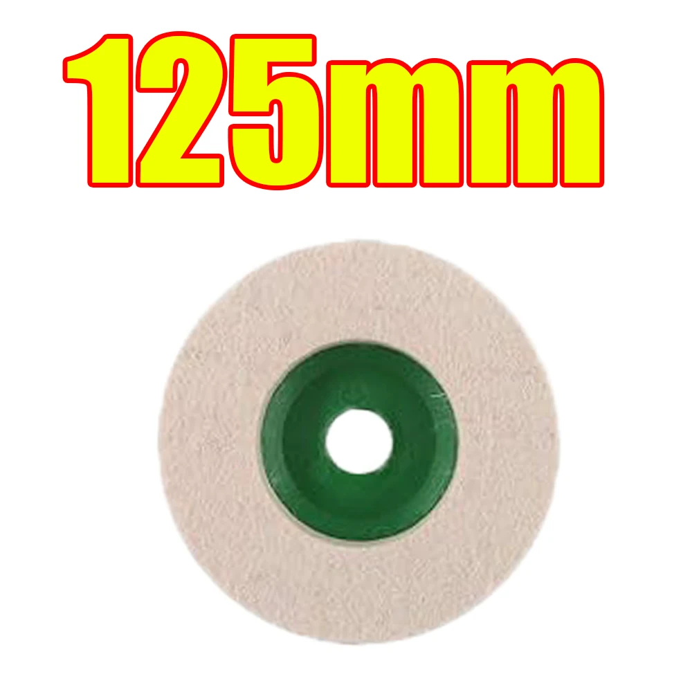 

1-30 шт., 100 мм, 125 мм, полировальный диск из шерстяного фетра, многоцелевая угловая шлифовальная машина, полировальный круг из белой шерсти для металла, мрамора