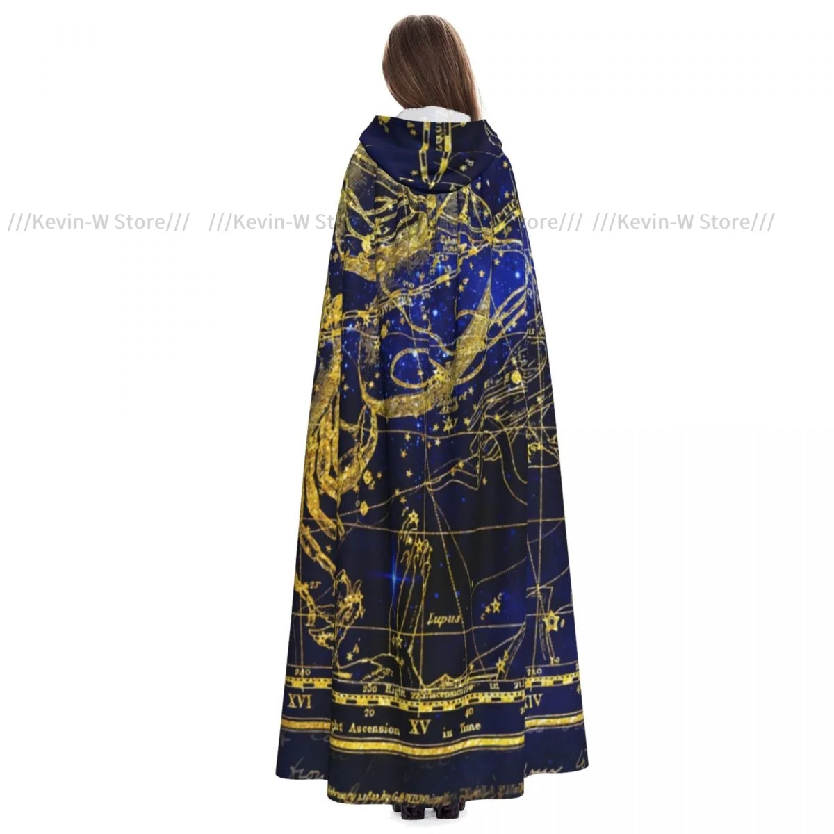 Плащ Mystic Tarot astrодной с капюшоном золотого скорпиона полиэстер унисекс накидка