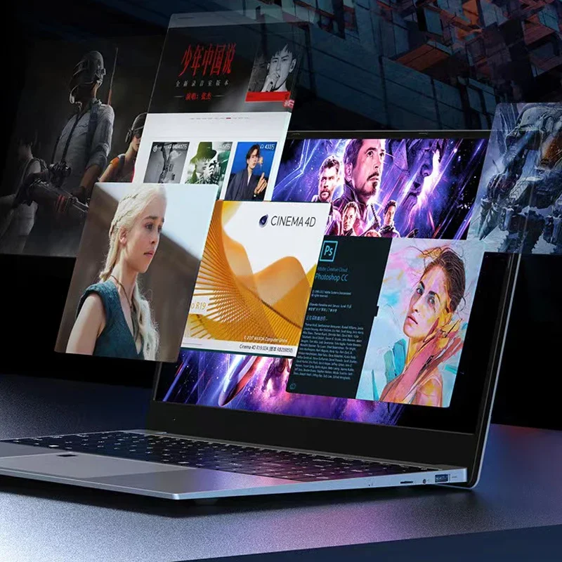 Фото AKPAD Max Ram 36 ГБ Rom 2 ТБ SSD Металлический компьютер 5G Wi-Fi Bluetooth AMD Ryzen 7 2700U Windows 10 11 Pro Игровой IPS ноутбук №2