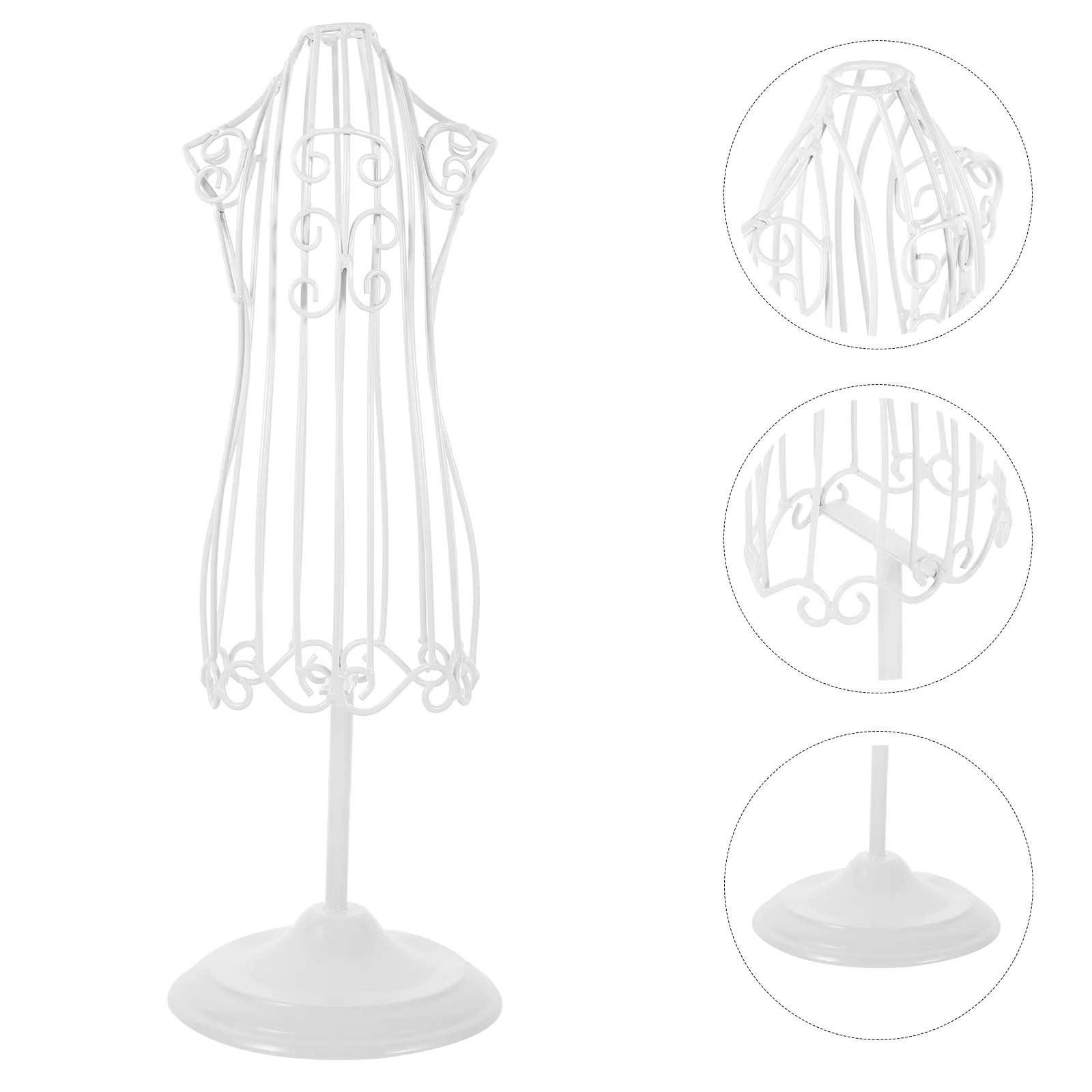 

Iron Mannequin Stand Pet Shop Clothes Holder Dress Form Miniature Model Hangers Baby Clothing