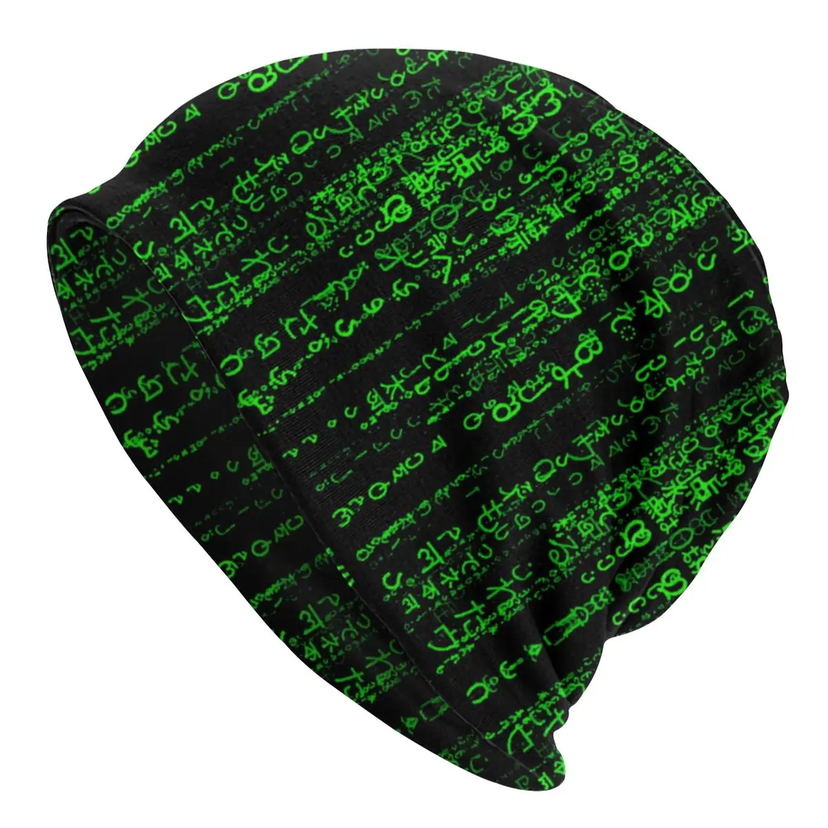 

Matrix Green Code Secret Beanies Caps Men Women Unisex Fashion Winter Warm Knitted Hat Adult Hacker Programmer Coding Bonnet Hat