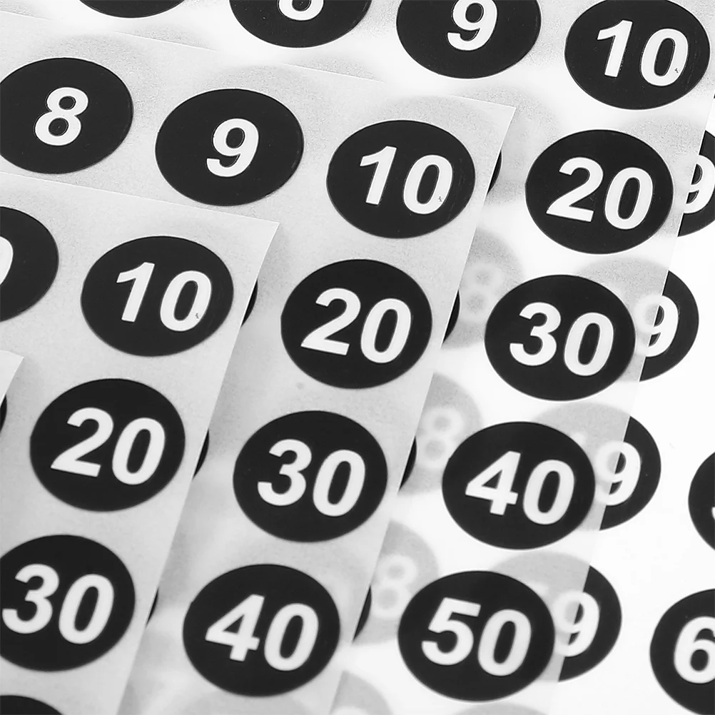 Наклейки с номерами круглые наклейки цветные идентификационные этикетки