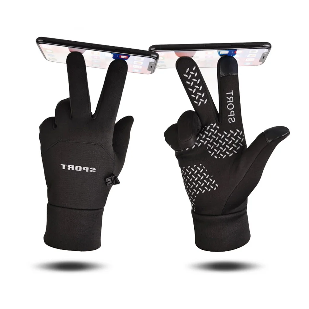 

1 Pair Waterproof Comfortable Windproof Winter Touch Finger for Climbing Cycling