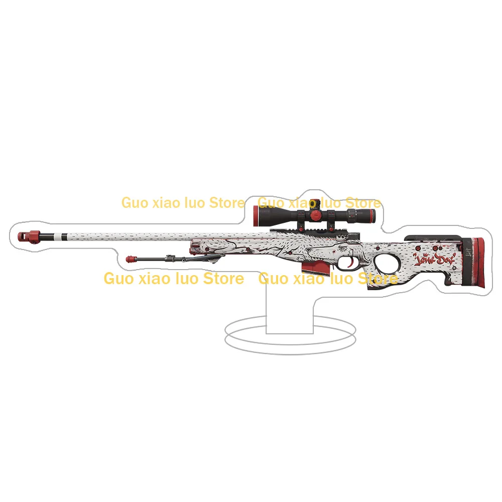 Скины для AWP из Counter-Strike 2: Dragon Lore, Desert Hydra, Gungnir, Lightning Strike, Chrome Cannon, Fade. Акриловая подставка, фигурка, брелок. (art.: 3920dae2646db) - 3920dae2646db