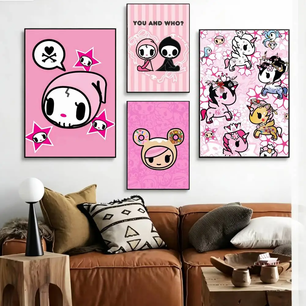 Фото Постер B-Beautiful T-Tokidoki-S HD, самоклеящийся, водонепроницаемый, для декора стен, идеально подходит для дома, офиса, общежития, в подарок №2
