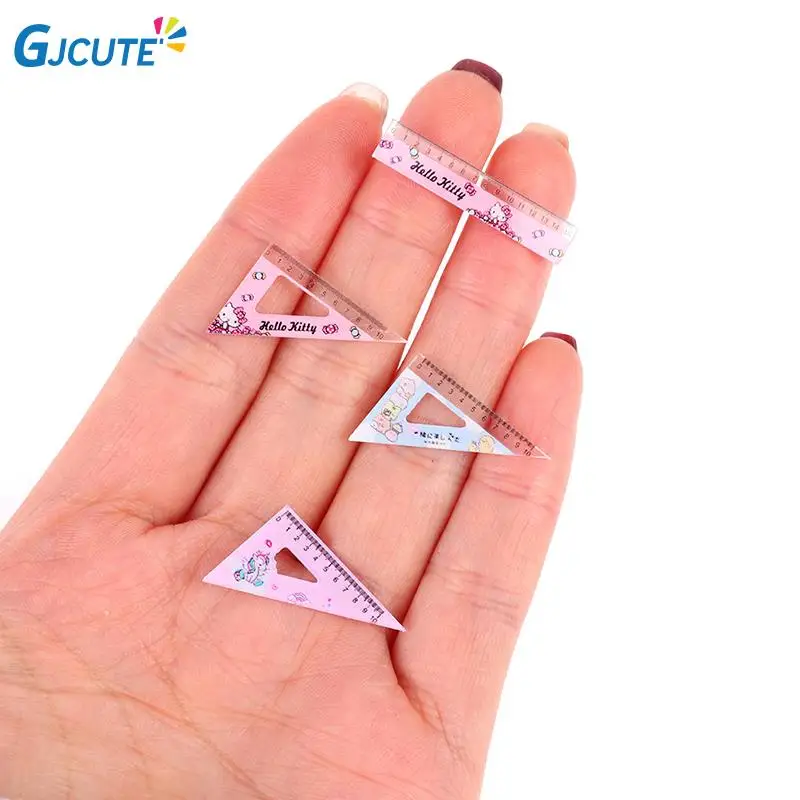 

4pcs/lot 1:12 Miniature Mini Rulers Model Set Simulation Doll Learning Ruler Dolls Pretend Play Dollhouse Toys Learning Props