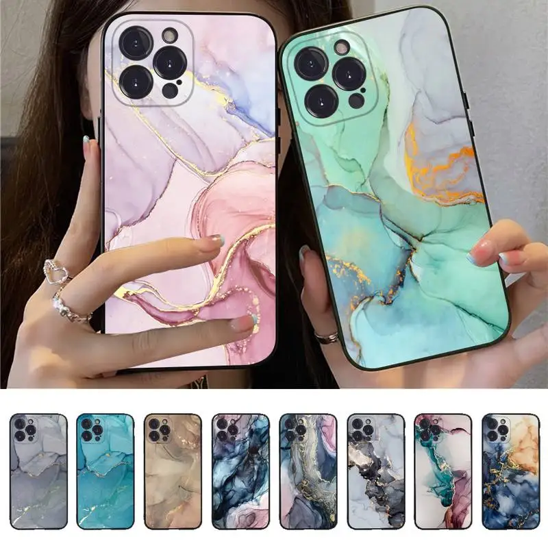 

Marble Art Phone Case for iPhone 11 12 13 mini pro XS MAX 8 7 6 6S Plus X 5S SE 2020 XR case