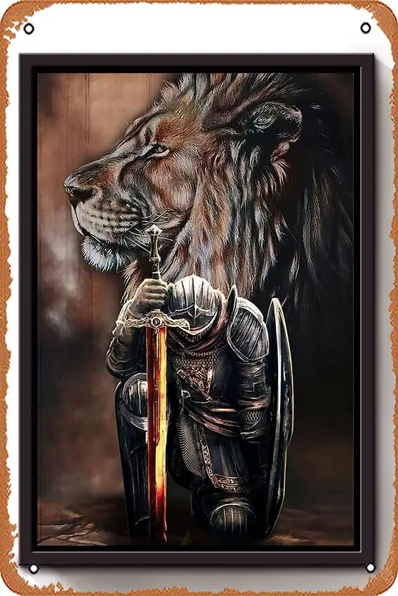 Wrror O God Chrstn Wll rt Gt или Chrstms Cnvs nd Плакат Prnts My Poster Decor Vsul Metl Tn Sgn Vn