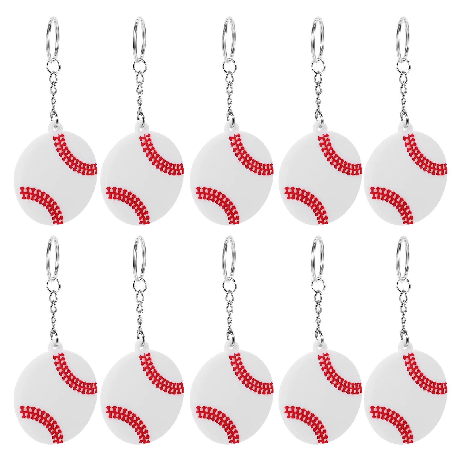 

10 Pcs Key Pendant Hanging Keychains Boys Ornaments Players Sports Pendants Bag Keyrings Small Backpack Decor