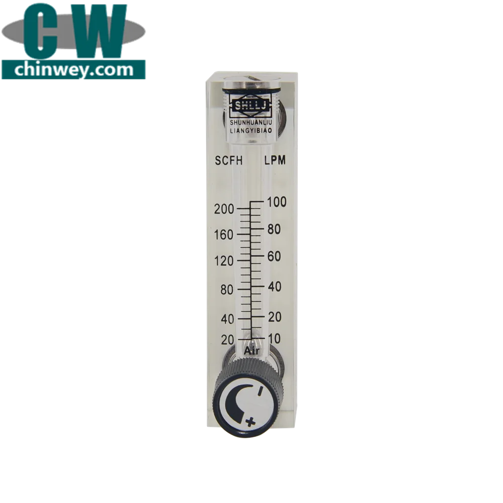 Акриловый расходомер (расходомер) с регулируемым клапаном, фитинг для басов, гнездовой G1/4 