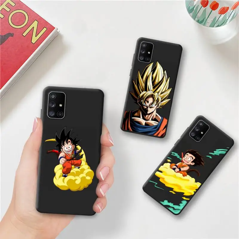 

Bandai Anime Dragon Ball Super Son Goku Phone Case For Samsung Galaxy A52 A21S A02S A12 A31 A81 A10 A30 A32 A50 A80 A71 A51 5G