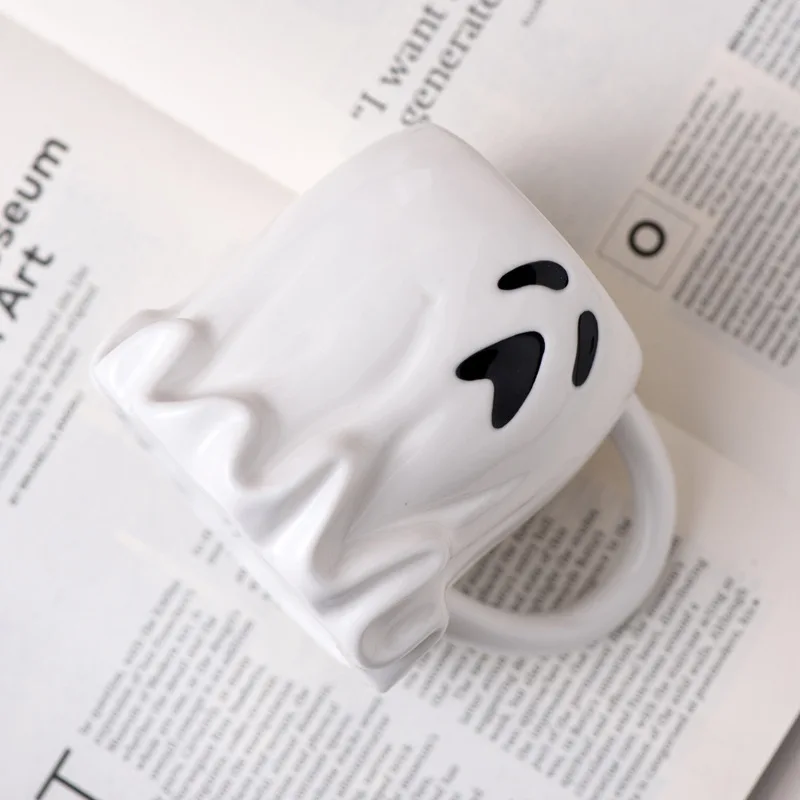 1 шт. керамическая кружка с ложкой 400 мл