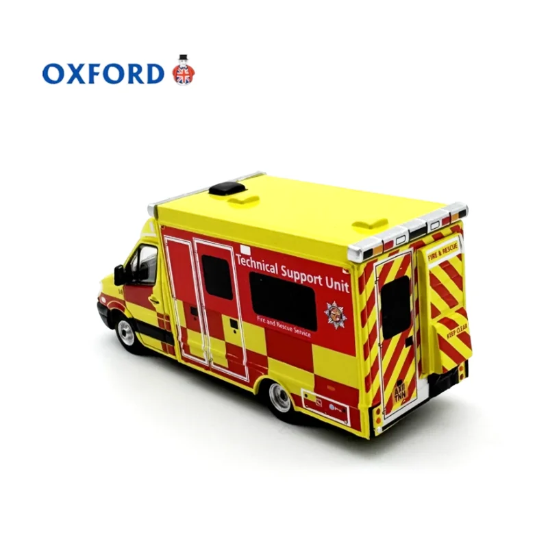 Фото OXFORD литой под давлением масштаб 1:76, модель пожарно-спасательной машины из сплава, готовый продукт, имитация игрушки, подарок, статический дисплей №5