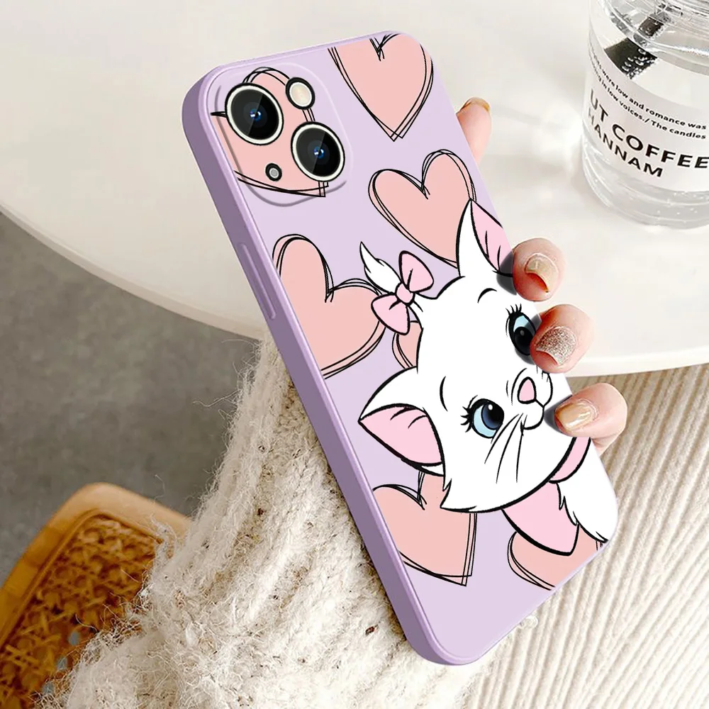 

The AristoCats Anime Phone Case For Apple iPhone 14 13 12 mini 11 Pro 8 7 Plus XR XS X Max Liquid Rope Funda Cover