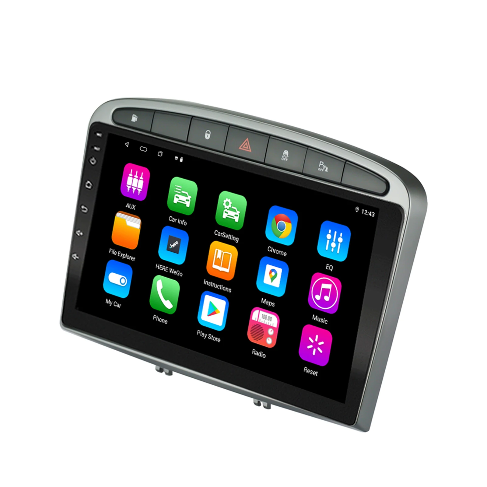 EzoneTronics CarPlay Android радио для Peugeot 308/408 2010-2016 HD GPS навигация Bluetooth USB плеер