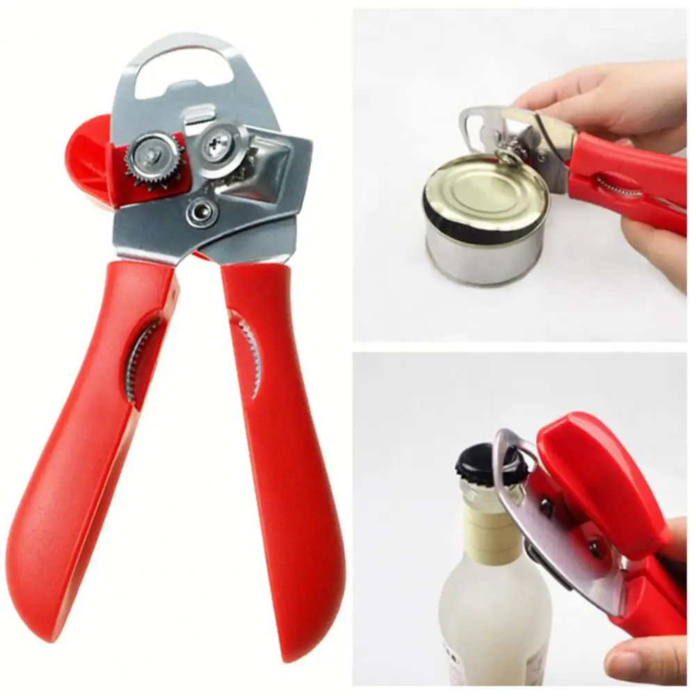

Can Opener Non-slip Professional Kitchen Tool Manual Side Cut Can Openers Drink Bottle Opener Knife For Cans Lid Kitchen Gadget