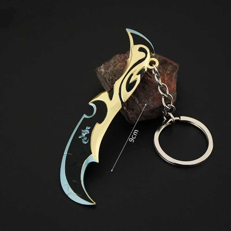 

Брелки Valorant, оружие Луны, спуск 9 см, стандартная металлическая модель оружия, подвеска, детские подарки, игрушки для мальчика