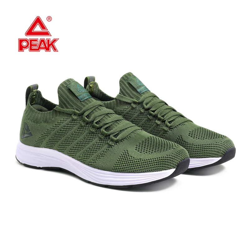 PEAK Men's Sneaker Light Running Shoes Comfortable Casual Breathable Non-slip Wear-resistant Outdoor Walking Sports Shoes Unisex
