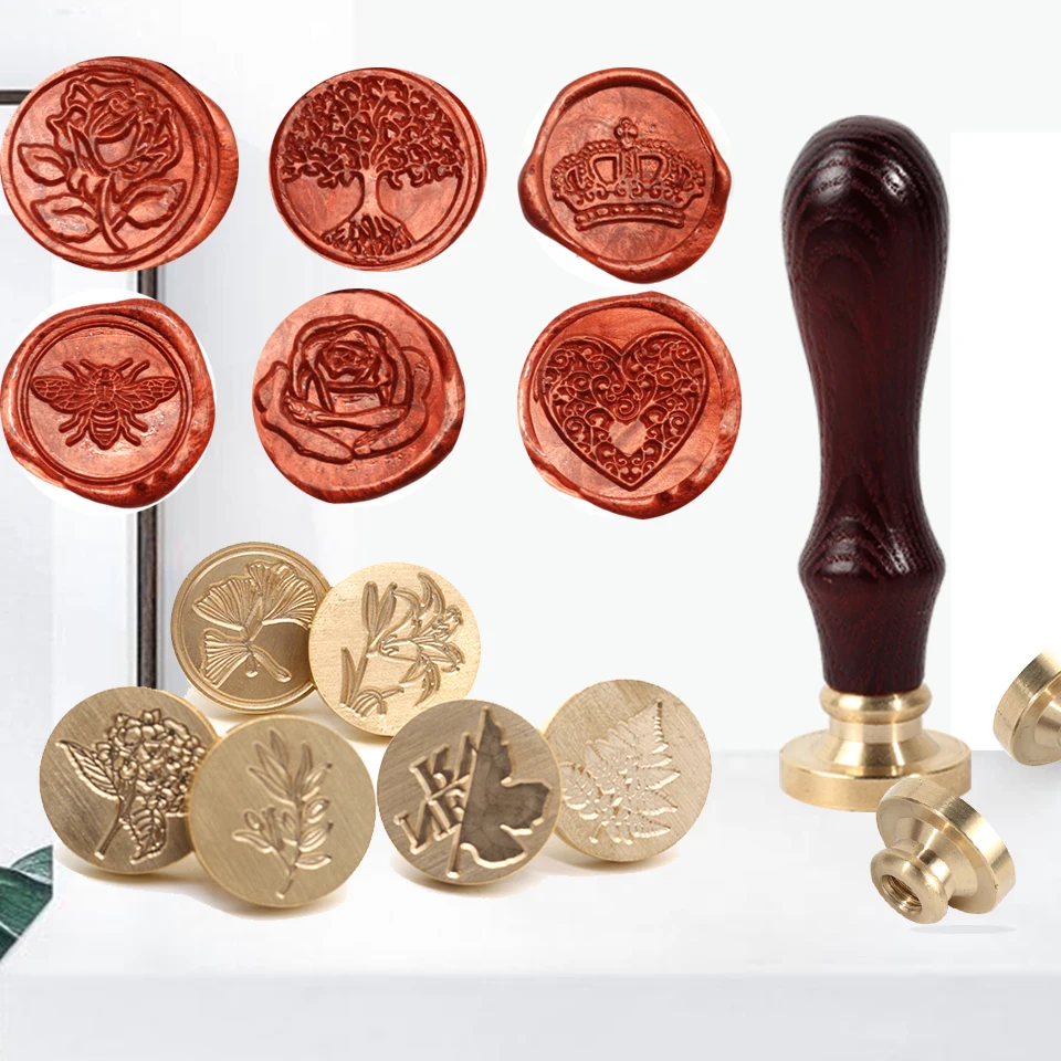 Искусственный штамп в стиле ретро антикварный деревянный скрапбукинг