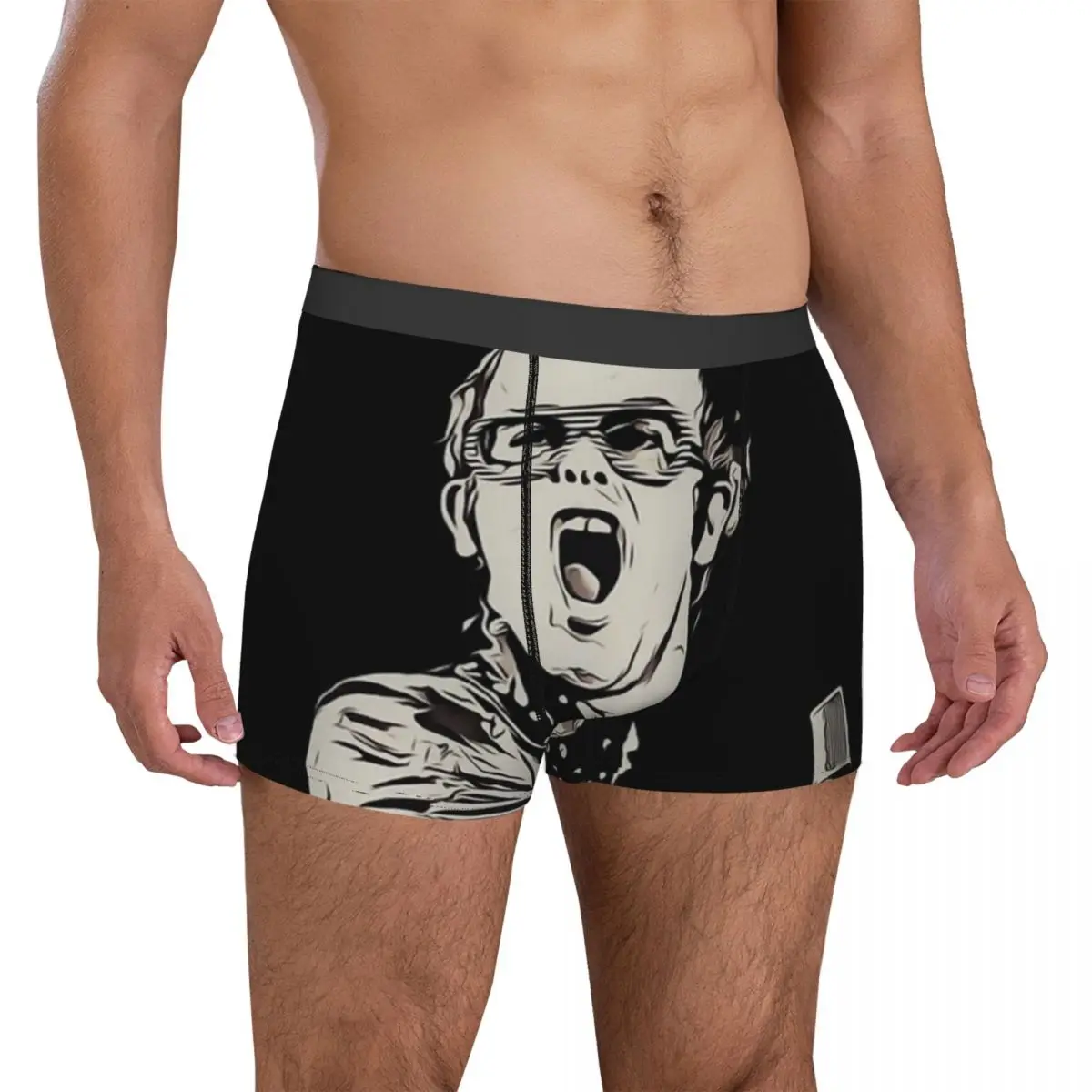 

Elton John Galaxy Underwear singer happy youtube cool 3D Pouch High Quality Trunk Customs Boxer Brief Cute Man Panties Big Size