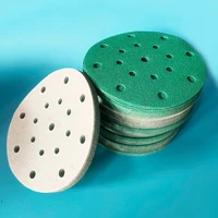 10 pcs 6 inch 17 hole polishing sandpaper with velcro 150mm sanding discs for festoolmirka sander grinder sand paper for car
