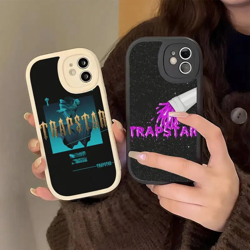 

T-Trapstar Logo Phone Case Hard Leather Phone Case for iPhone 13 12 Mini 11 14 Pro Max Xs X Xr 7 8 Plus 6 6s Se 2022 Cover
