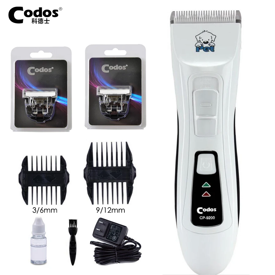 

Codos CP9200 Professional Electric Pet Clipper Rechargeable Cat Dog Hair Trimmer Grooming Shaver Pet Haircut Machine