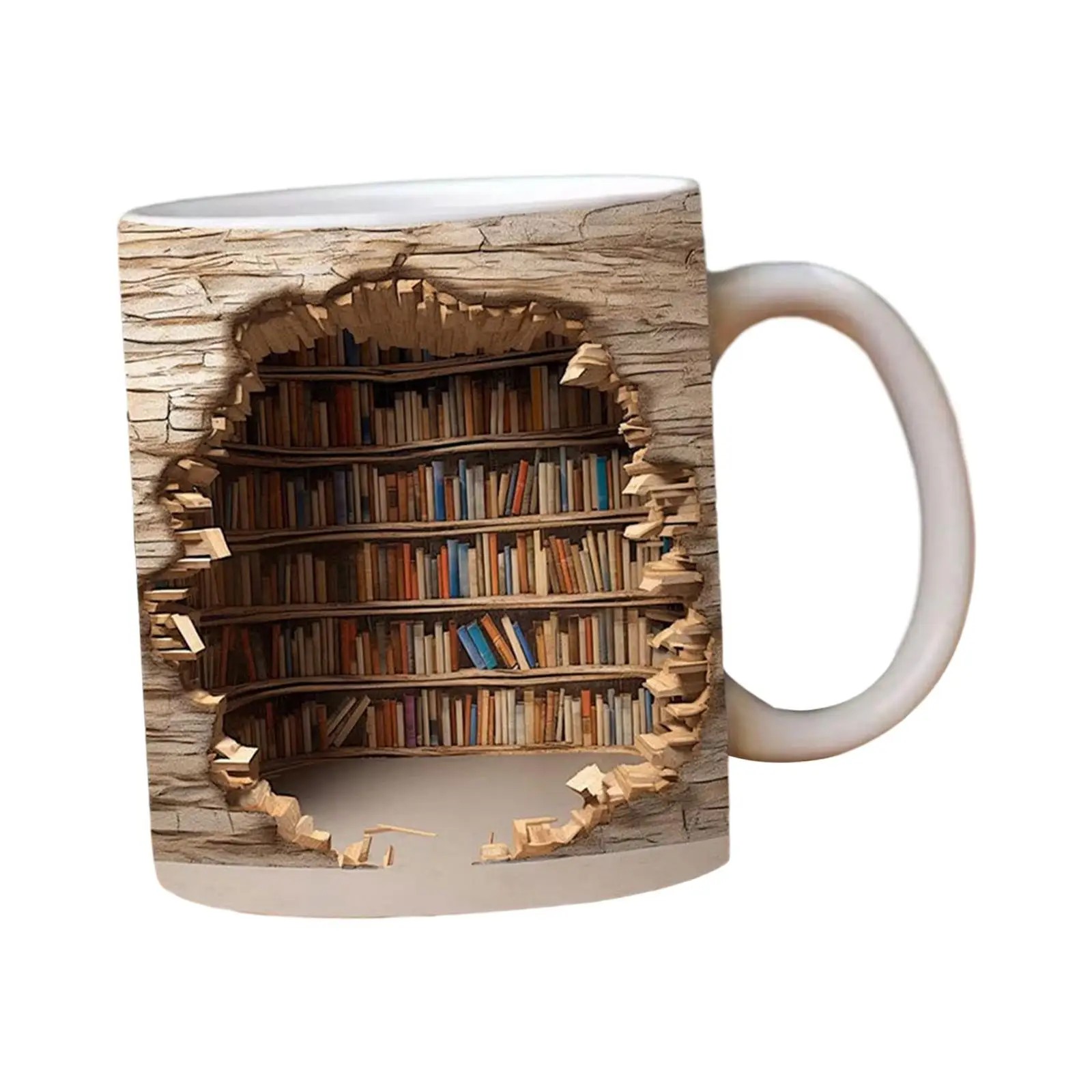 Кофейная кружка для книжных влюбленных керамическая ручной работы фарфоровая