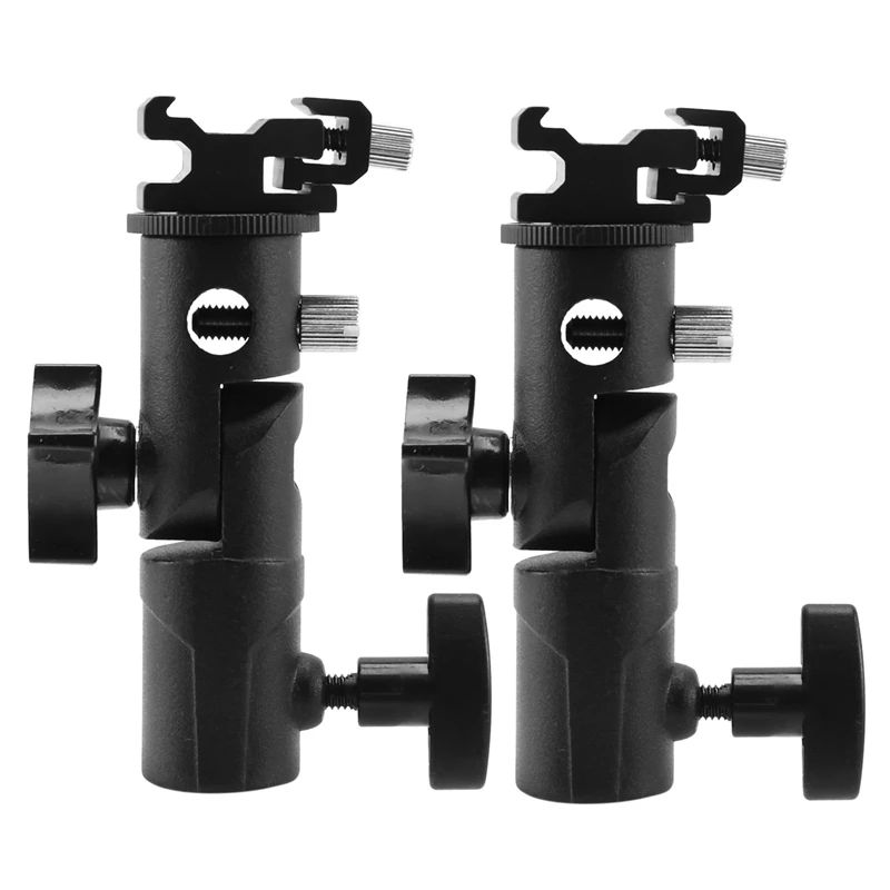 

2X Camera Flash Speedlite Mount, Mount Shoe Holder E Type For Canon Nikon Pentax Olympus And Speedlite Flashe