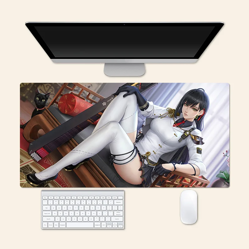 

Большой коврик для мыши Lin Tower of Fantasy с аниме, игровой креативный Настольный игровой коврик, офисный коврик для мыши