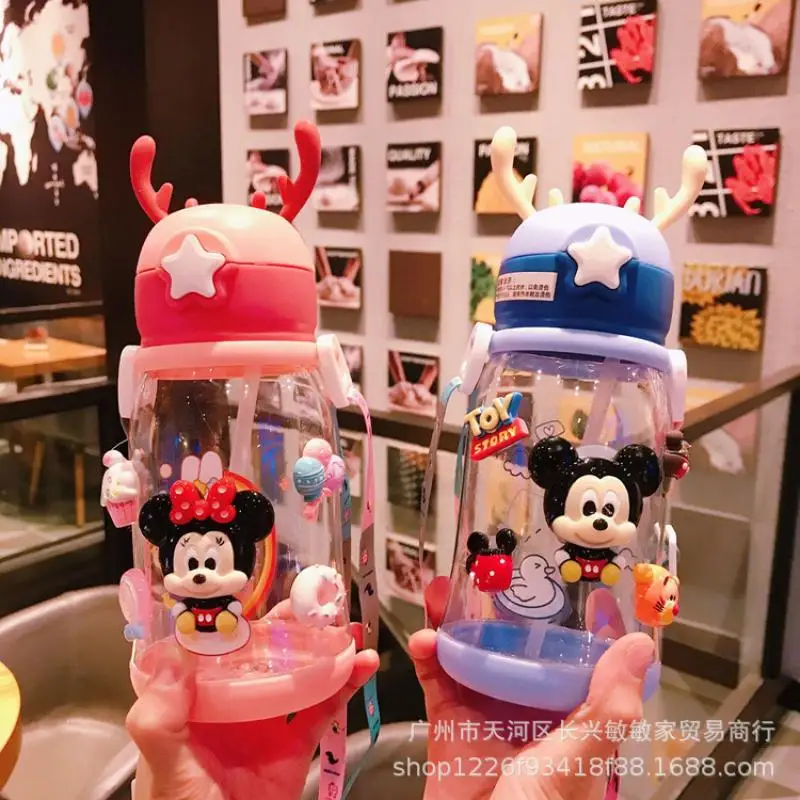 Милый мультяшный детский чайник Hellokittys портативная соломенная чашка большая