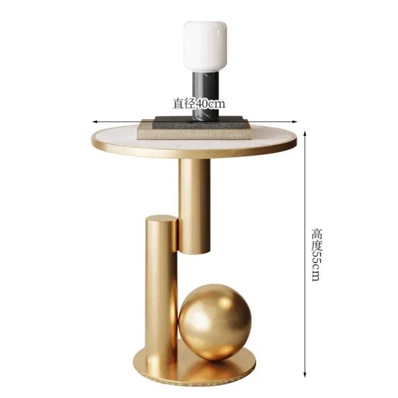 Маленький круглый журнальный столик мобильный прикроватный ночной диван