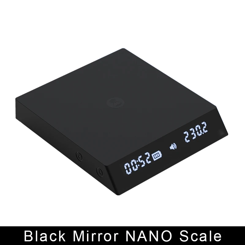 

TIMEMORE Coffee Scale Black Mirror Nano Coffee Kitchen Scale Weighing Panel with Time USB Light Mini Digital Scale Give the mat