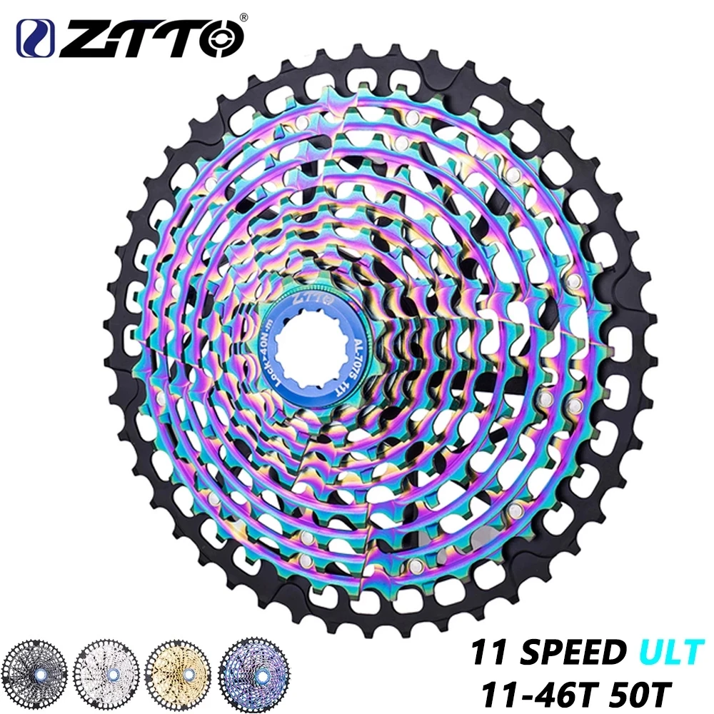 

ZTTO MTB Bike 11 Speed Ultra light Cassette 11-46T Rainbow k7 11V 46T sprocket 11S 50T Freewheel HG System For GX X1 NX M8000