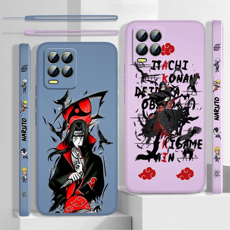 

Naruto Uchiha Itachi Phone Case For OPPO Realme C2 C11 5 5i 6 6i 6S 7i 8 8i 9 9i Pro Puls Liquid Left Rope Funda Cover