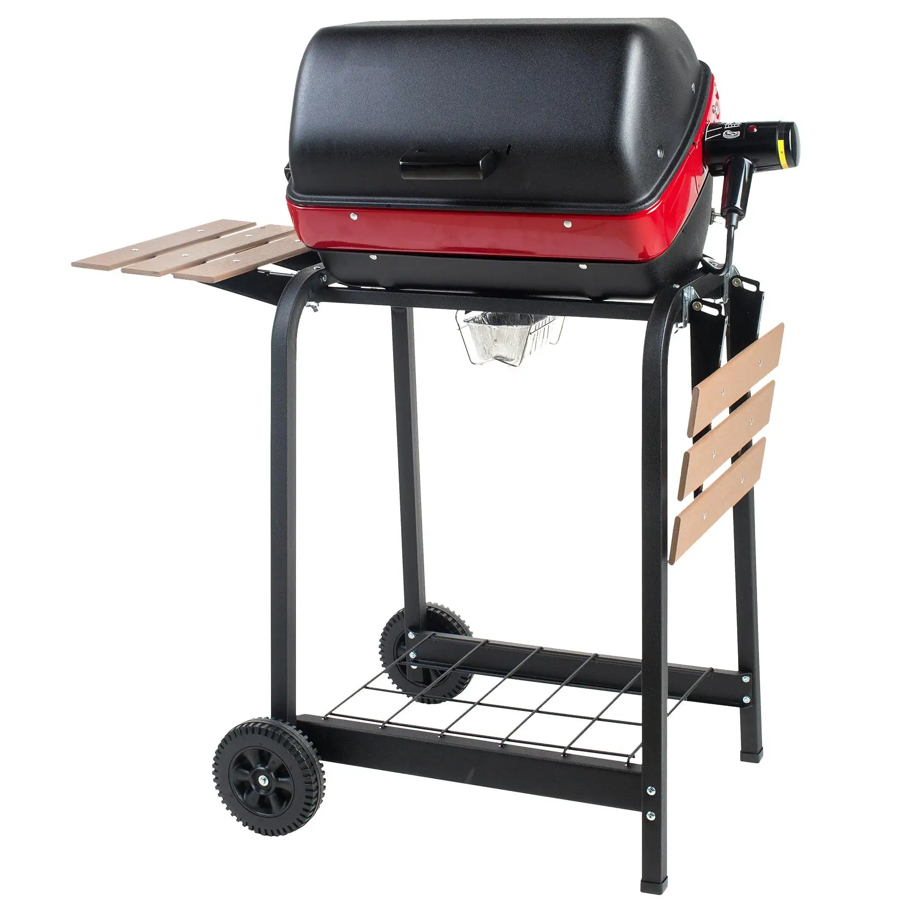 

9325U8.181 Portable Electric Cart Grill with Two Folding Tables, Red