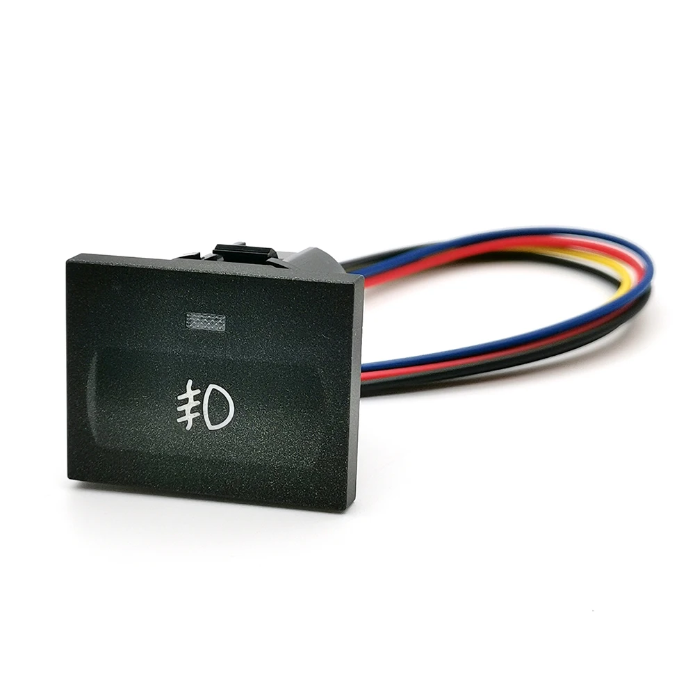 

1 шт., черный автомобильный светодиодный радар, передняя и задняя противотуманная фара, кнопка включения и выключения с соединительным проводом для Ford Focus 2 Mk2 2009 2010 2011