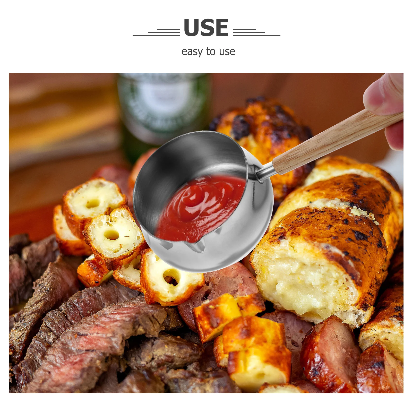 Контейнер из нержавеющей стали чашка для соуса кружка эспрессо ложка контроля