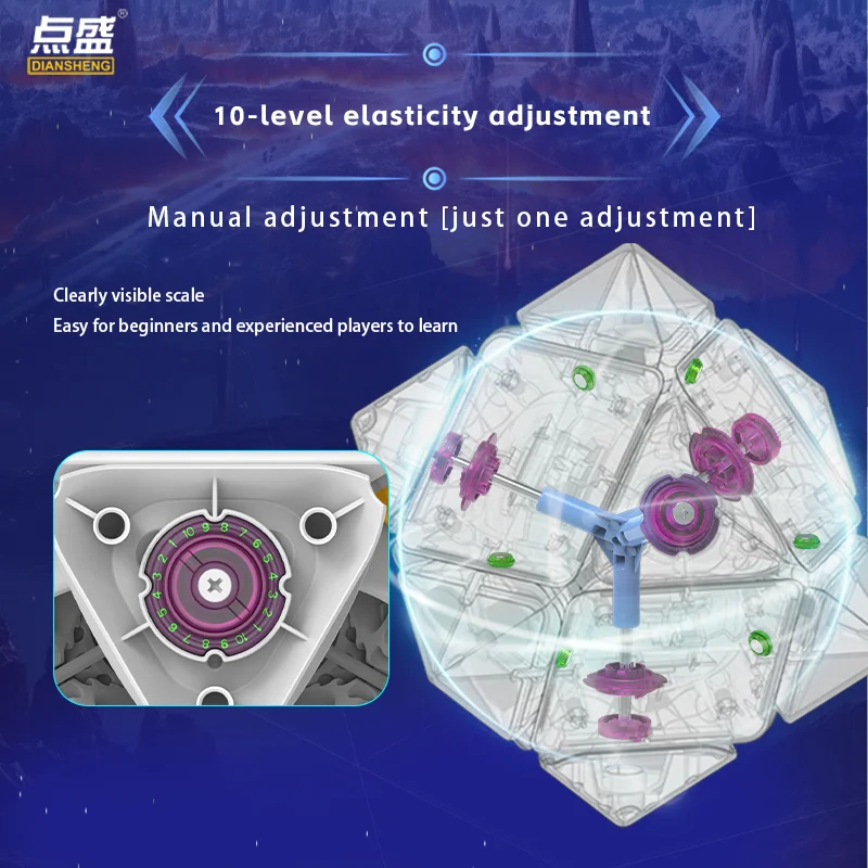 [CubeFun] Diansheng Googol Skewb 9 см магнитный волшебный куб большой размер без наклеек