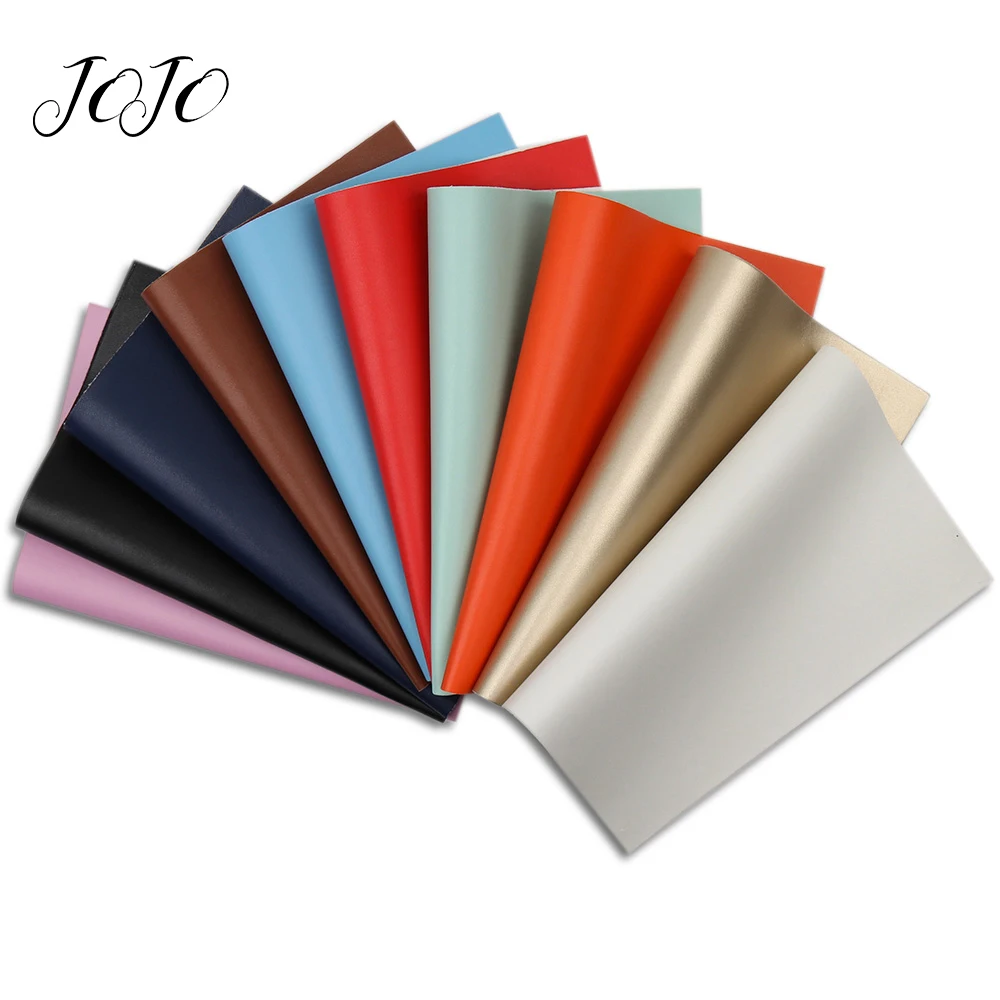 

JOJO BOWS 22*30cm 1pc Synthetic Leather Sheet For Crafts Solid Soft Fabric For Needlework DIY Hair Bows Shoe Apparel Bag Sewing