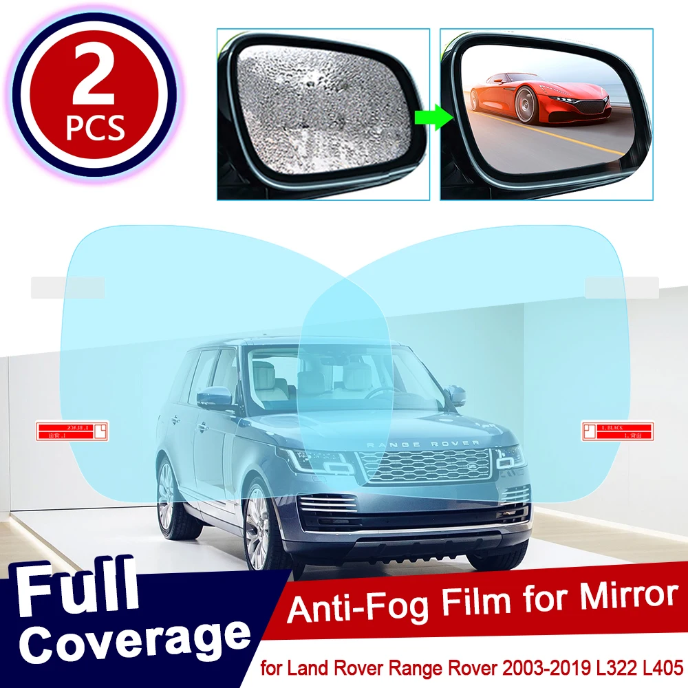 

for Land Rover Range Rover 2003~2019 L322 L405 Car Rearview Mirror Protective Film Waterproof Rainproof Anti Fog Car Sticker