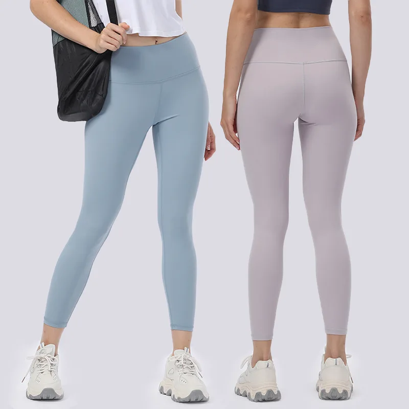 

With Logo Align Women High Waist Yoga Pants Gym Leggings Workout Trousers Casual Wear Jogger Tights Fitness Sportswear Plus Size