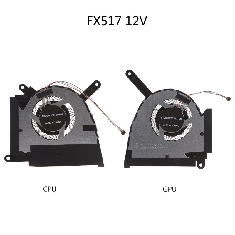 

Durable Computer GPU CPU Cooler Fan Radiators for FX517 FX517ZM FX517ZM-AS73 Notebook 12V High Cooling Radiators Fan