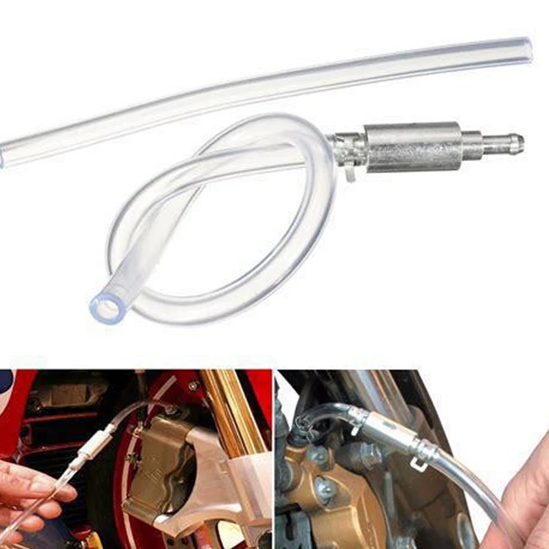 

Fit Universal Brake System luminum Rubber Clutch Brake Bleeder Motorcycle Parts Hose Tube Bleeding Tool uto ccessories